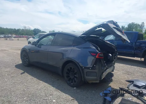 2020 Tesla Model Y Long Range Dual Motor All-Wheel Drive из США, поврежденный, VIN 5YJYGDEEXLF051361
